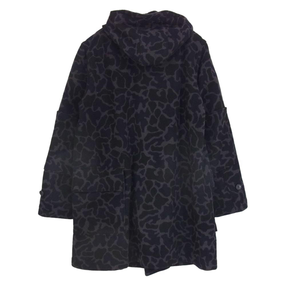 Engineered Garments エンジニアードガーメンツ  迷彩 ダッフルコート ネイビー系 S【中古】