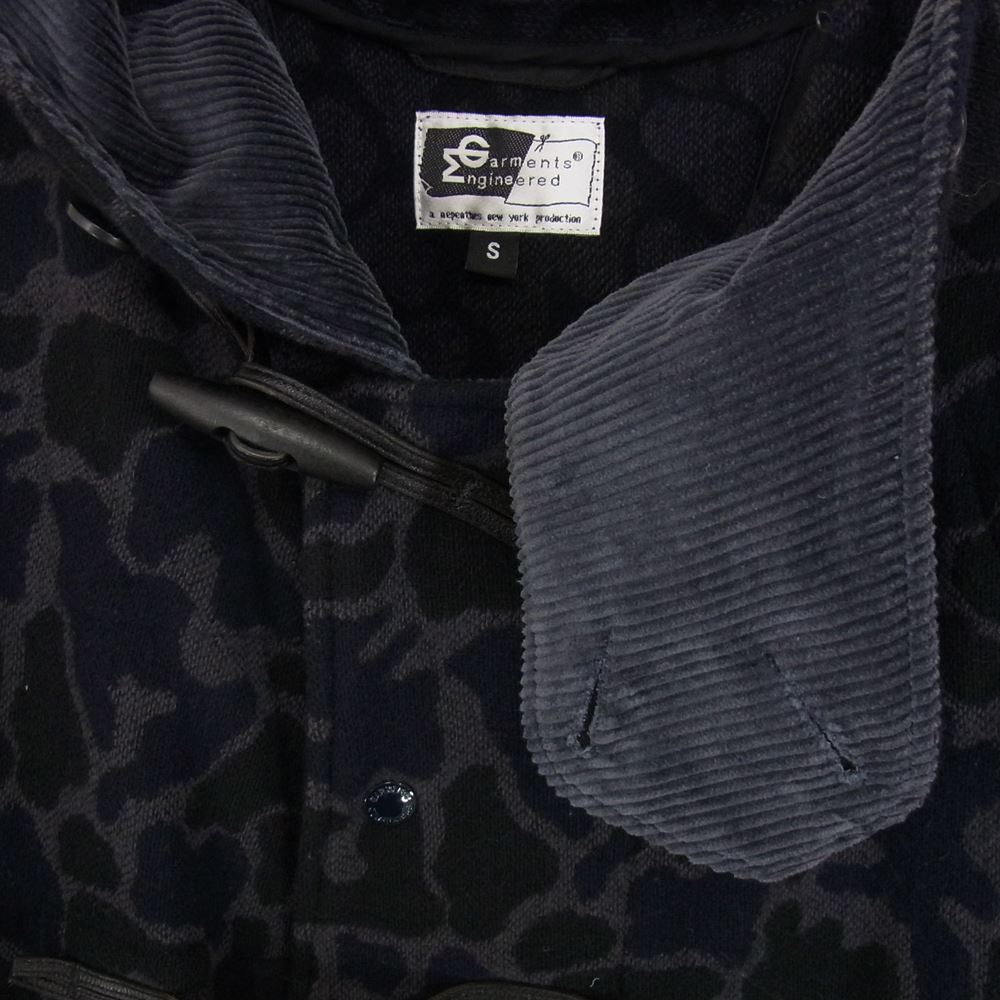 Engineered Garments エンジニアードガーメンツ  迷彩 ダッフルコート ネイビー系 S【中古】