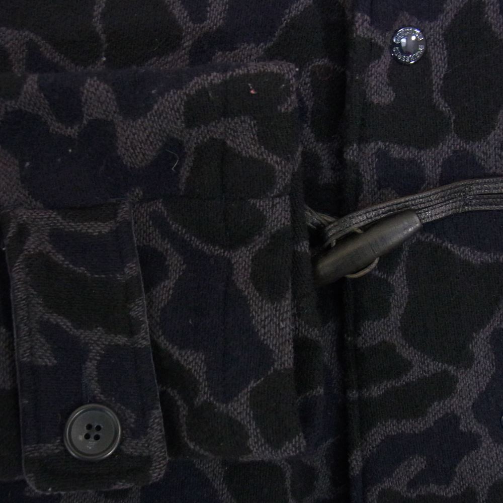 Engineered Garments エンジニアードガーメンツ  迷彩 ダッフルコート ネイビー系 S【中古】