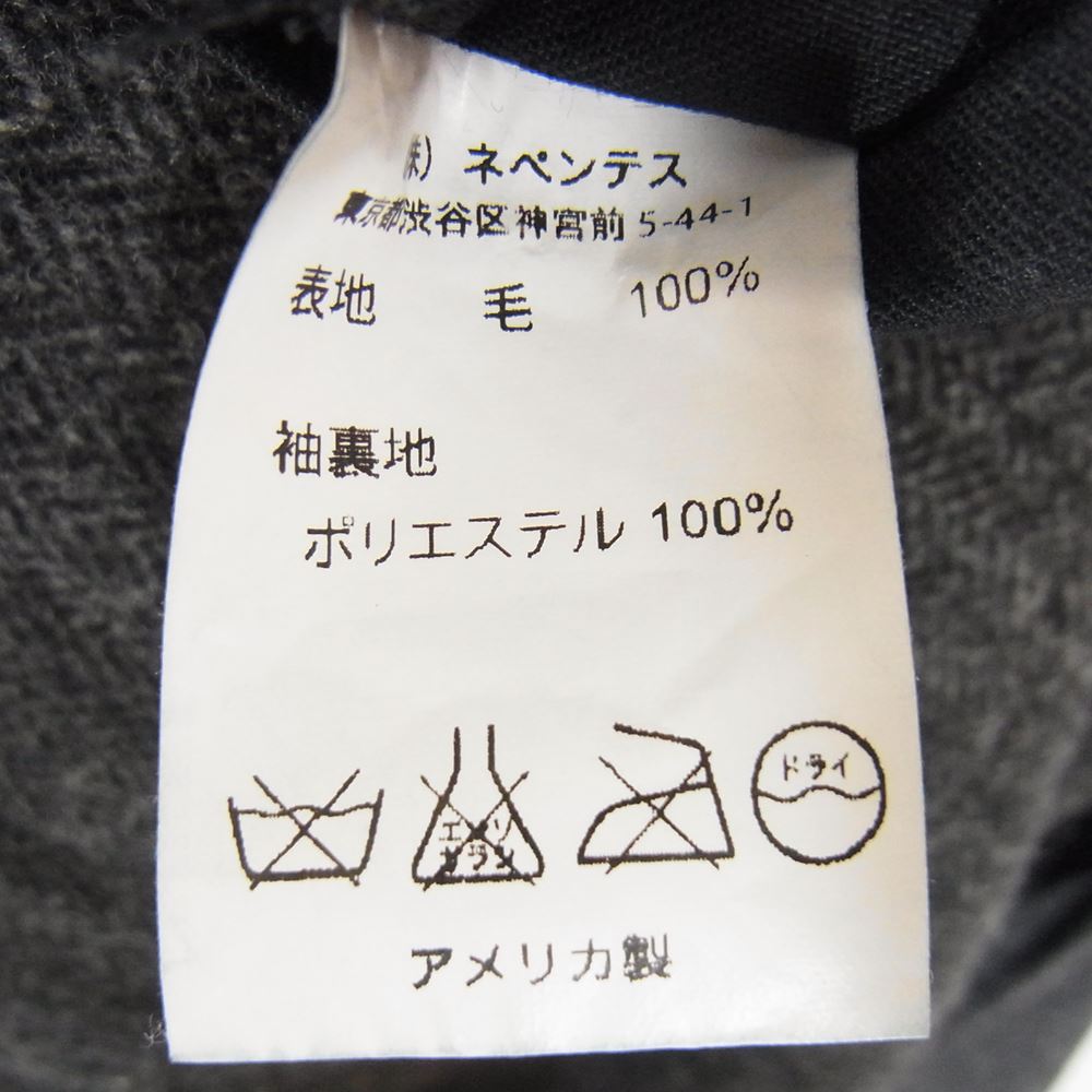 Engineered Garments エンジニアードガーメンツ ヘリンボーン ウール トレンチ コート グレー系 L【中古】