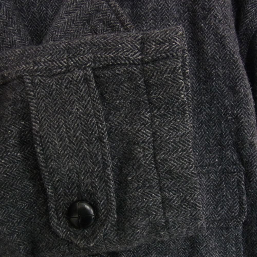 Engineered Garments エンジニアードガーメンツ ヘリンボーン ウール トレンチ コート グレー系 L【中古】