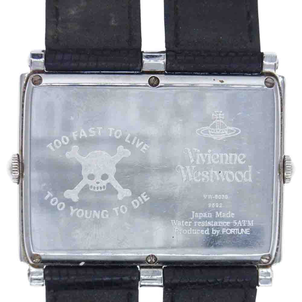 Vivienne Westwood ヴィヴィアンウエストウッド VW-8038 スカル ハート ダブルフェイス 2タイムゾーン クオーツ ウォッチ 時計 マルチカラー系【中古】