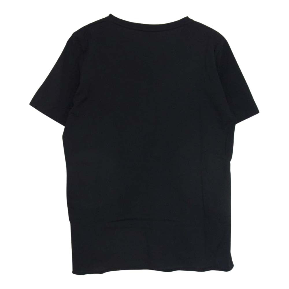 SAINT LAURENT サンローラン 464572 YB2DQ クルーネック ロゴ Tシャツ 半袖 ブラック系 M【中古】