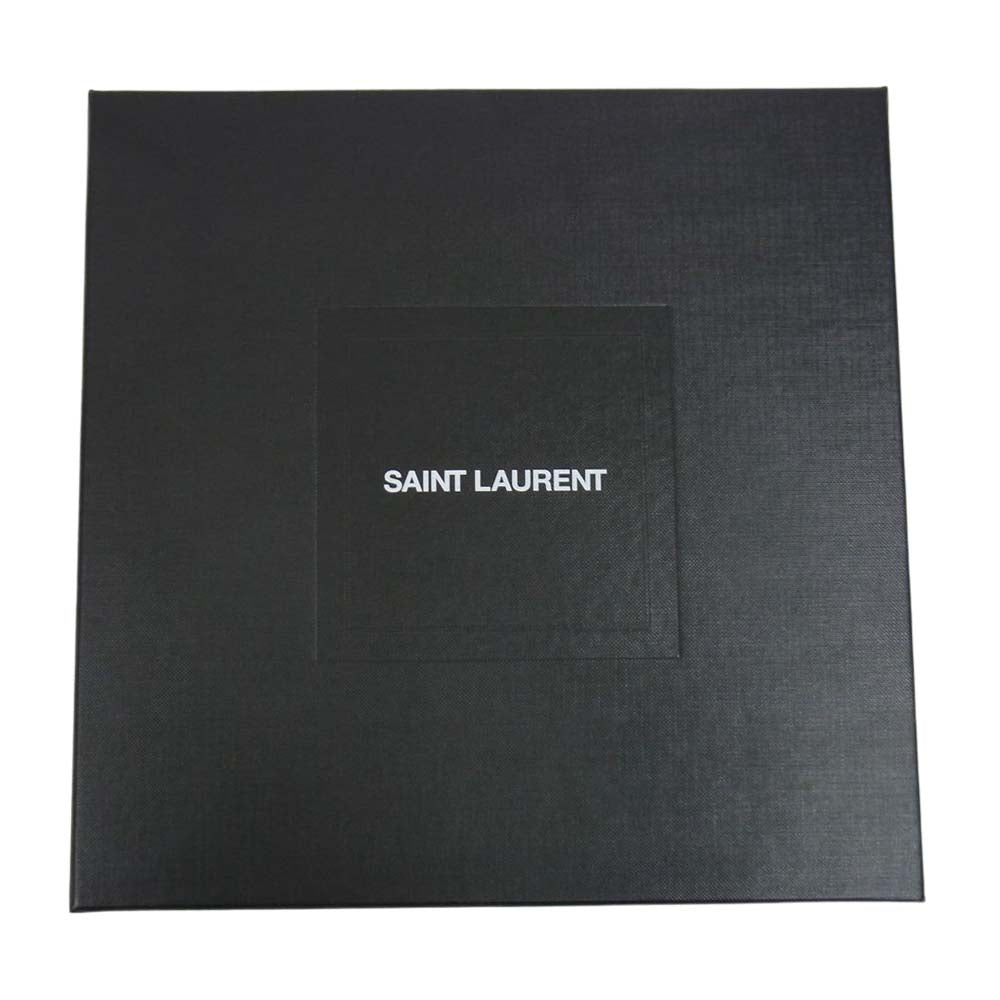 SAINT LAURENT サンローラン 464572 YB2DQ クルーネック ロゴ Tシャツ 半袖 ブラック系 M【中古】