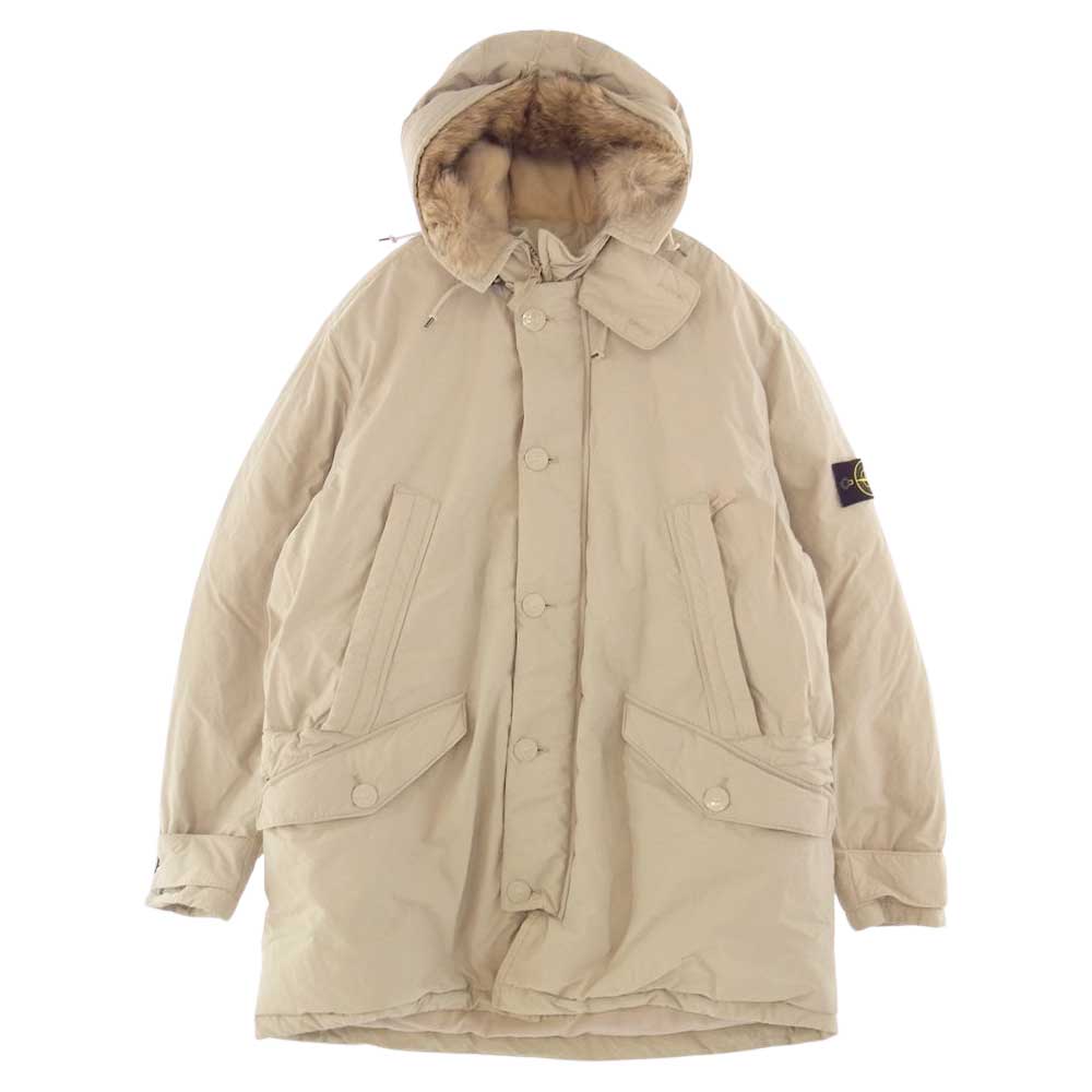 STONE ISLAND ストーンアイランド 611540926-A MICROREPS DOWN ミクロレプス ファー  ダウン ジャケット オフホワイト系 XXXL【中古】