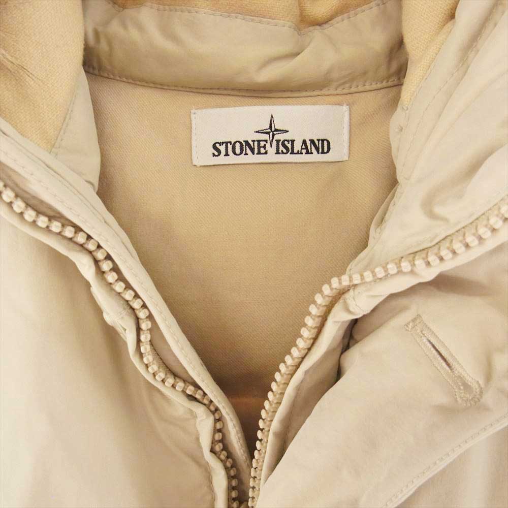 STONE ISLAND ストーンアイランド 611540926-A MICROREPS DOWN ミクロレプス ファー  ダウン ジャケット オフホワイト系 XXXL【中古】