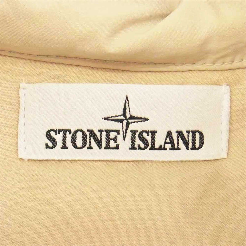 STONE ISLAND ストーンアイランド 611540926-A MICROREPS DOWN ミクロレプス ファー  ダウン ジャケット オフホワイト系 XXXL【中古】