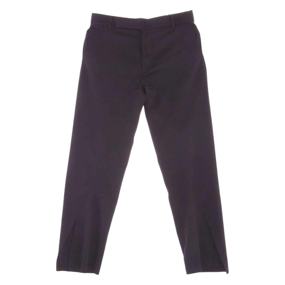トワロニエ センター スリット スラックス パンツ ブラック系 F【中古】
