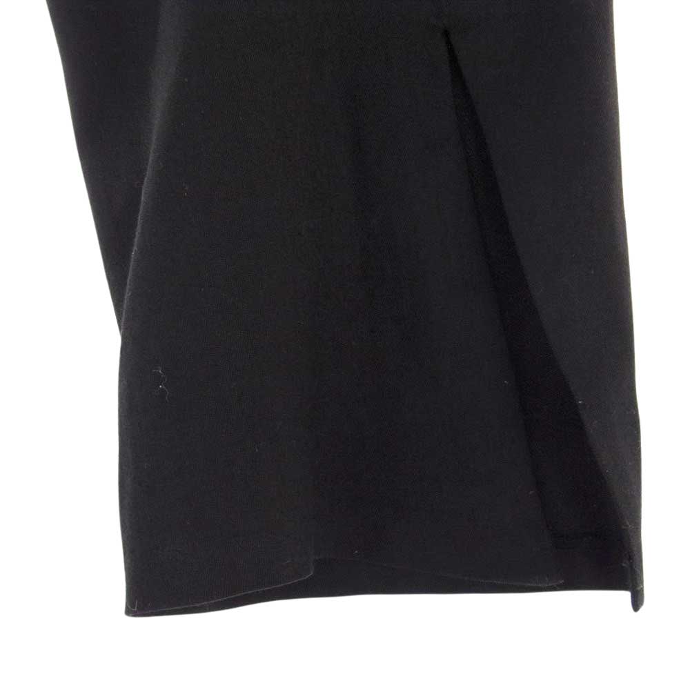 トワロニエ センター スリット スラックス パンツ ブラック系 F【中古】