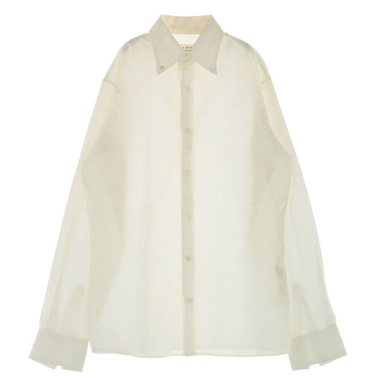 MARTIN MARGIELA マルタンマルジェラ コットン ボタンダウン シャツ 長袖 ホワイト系 2【中古】