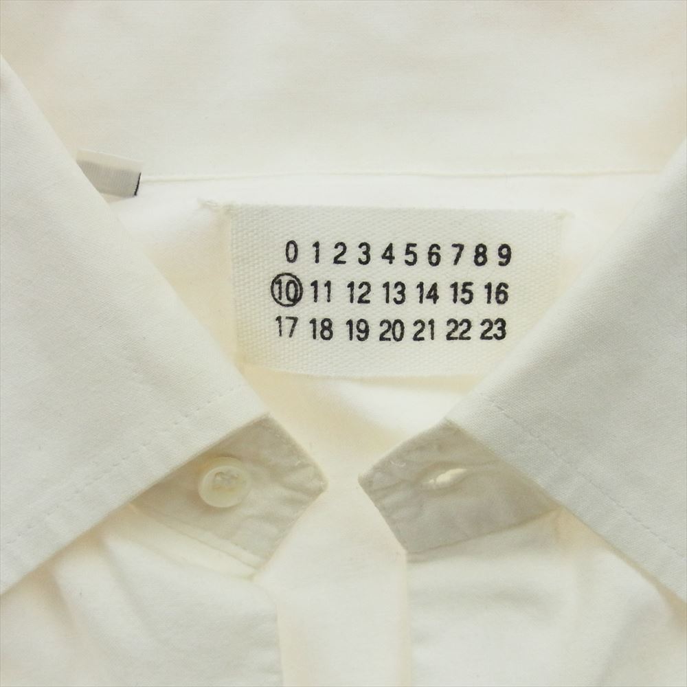 MARTIN MARGIELA マルタンマルジェラ コットン ボタンダウン シャツ 長袖 ホワイト系 2【中古】