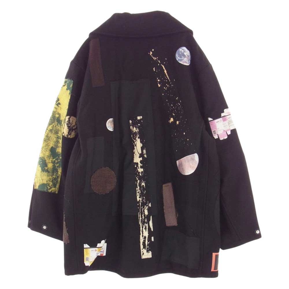 RAF SIMONS ラフシモンズ 14AW復刻 A01-608 20023-00099 ARCHIVE REDUX アーカイブ リダックス STERLING RUBY Large sterling caban with patches  ブラック系 48【中古】