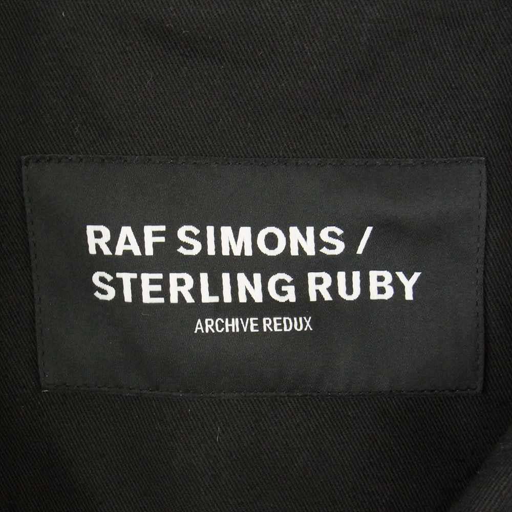 RAF SIMONS ラフシモンズ 14AW復刻 A01-608 20023-00099 ARCHIVE REDUX アーカイブ リダックス STERLING RUBY Large sterling caban with patches  ブラック系 48【中古】
