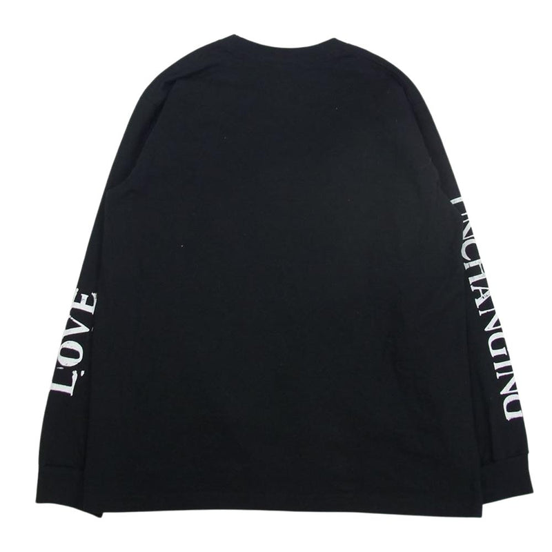 アンチェンジングラブ UCL-004 22SS  Crew Neck L/S Tee BIG U 長袖 Ｔシャツ ロンＴ ブラック系 L【中古】