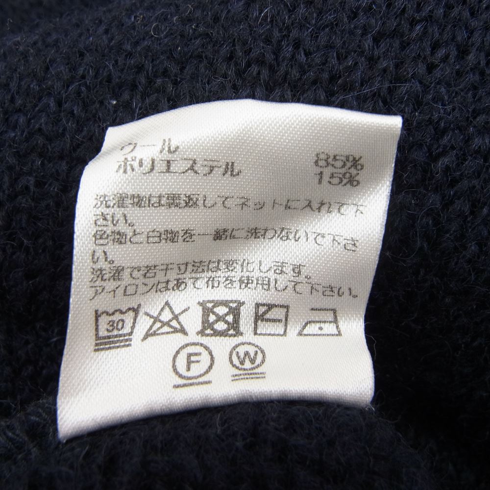 アールイー made in tokyo japan メイドイン トウキョウ ジャパン Wool Airly Knit ウール ニット ネイビー系 XL【美品】【中古】