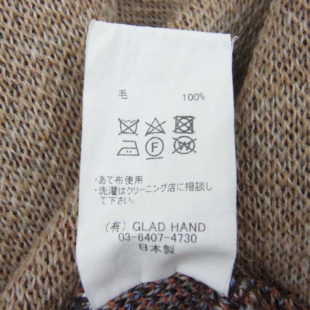 オールドクロウ 20AW OC-20-AW-08  SPEEDSTER SWEATER ジャガード ニット セーター ブラウン系 XL【美品】【中古】