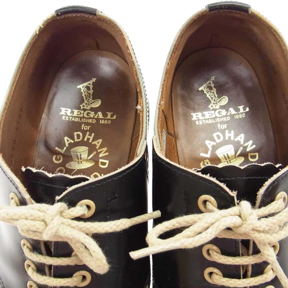 GLADHAND & Co. グラッドハンド REGAL リーガル サドル シューズ  ブラック系 グレー系 26.5cm【中古】