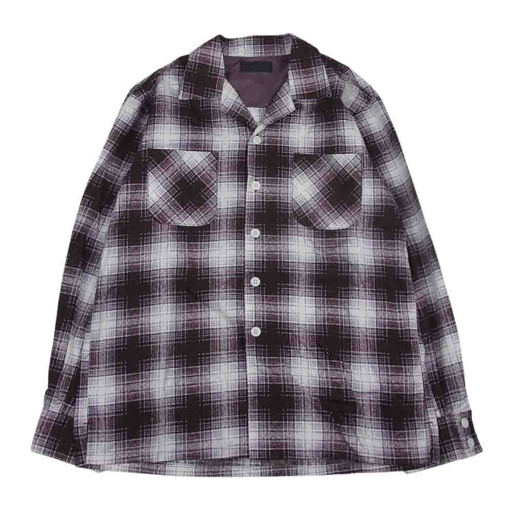 FAR EATERN ENTHUSIAST ファーイースタンエンスージアスト オープンカラー 長袖 シャツ エンジ系 M【中古】