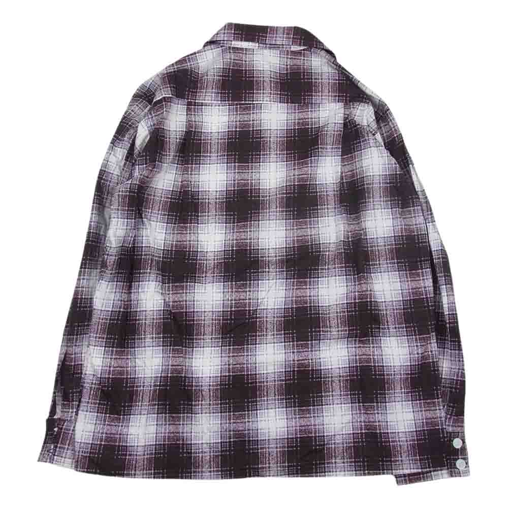 FAR EATERN ENTHUSIAST ファーイースタンエンスージアスト オープンカラー 長袖 シャツ エンジ系 M【中古】