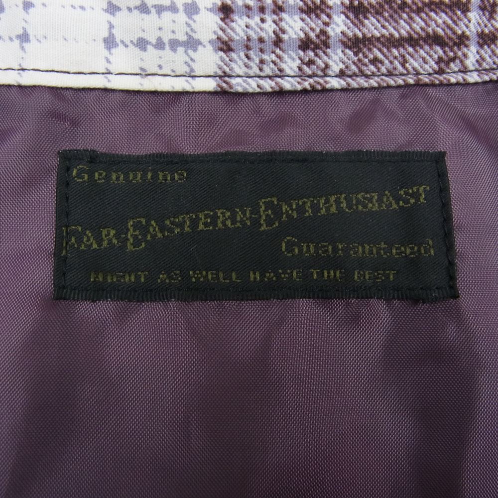 FAR EATERN ENTHUSIAST ファーイースタンエンスージアスト オープンカラー 長袖 シャツ エンジ系 M【中古】