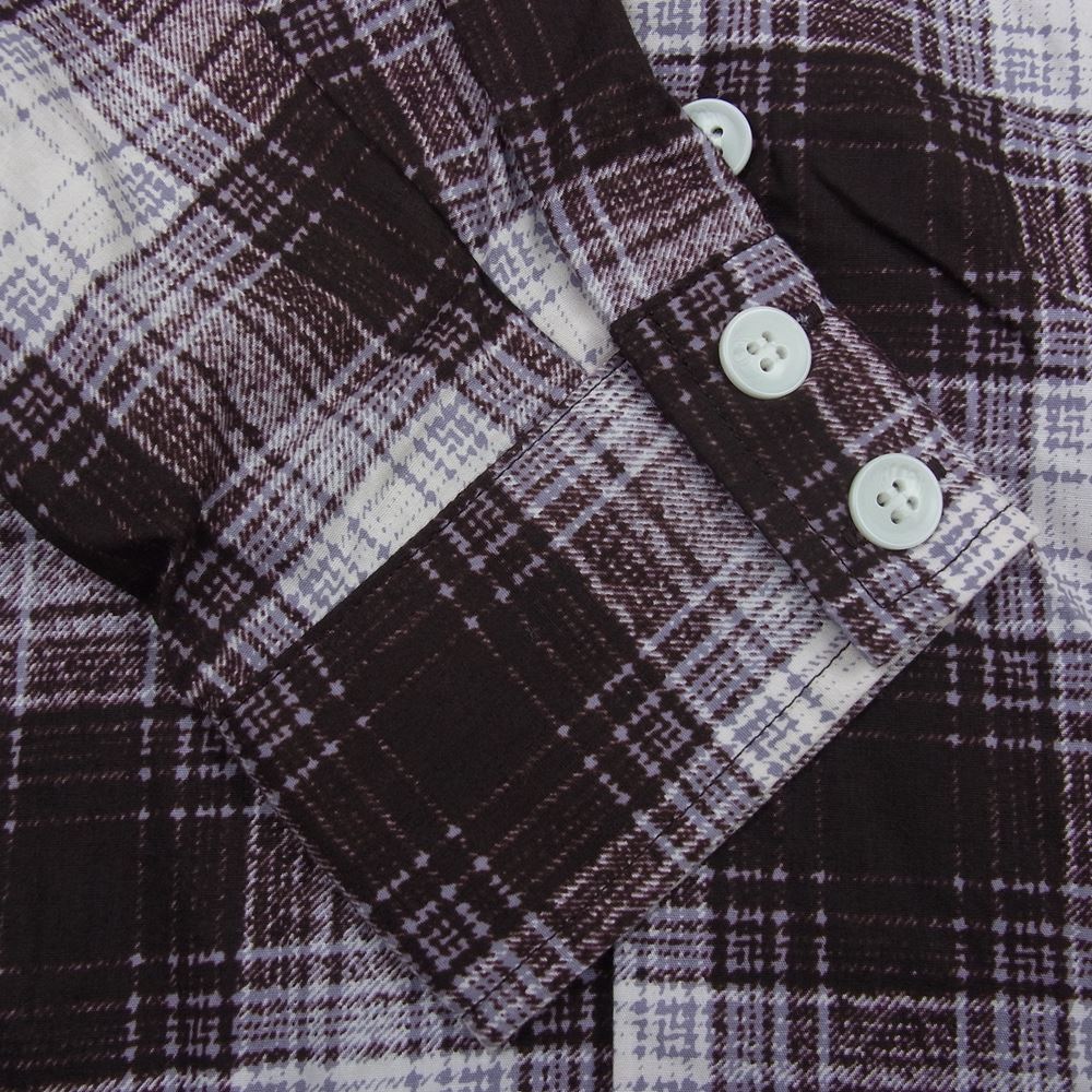 FAR EATERN ENTHUSIAST ファーイースタンエンスージアスト オープンカラー 長袖 シャツ エンジ系 M【中古】