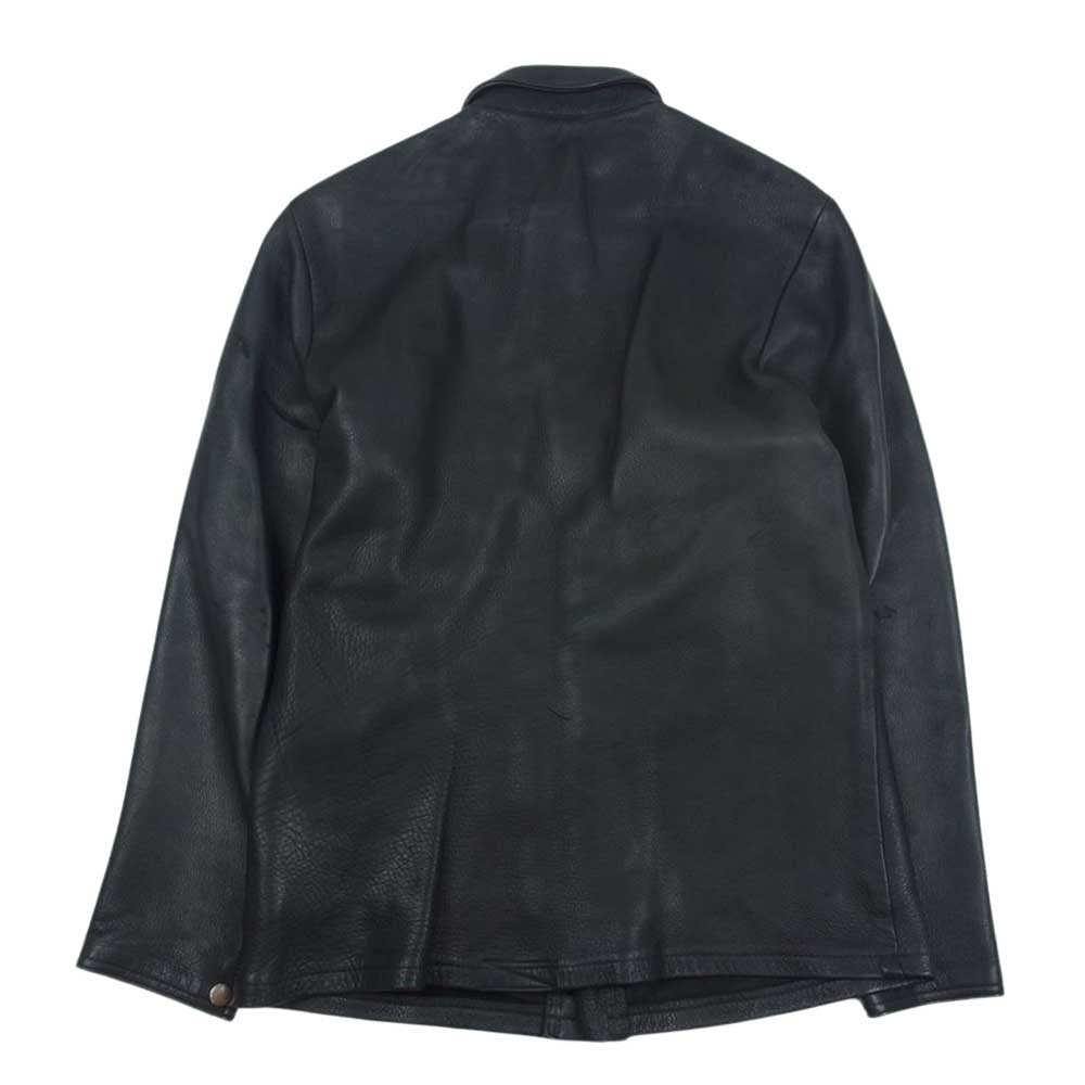 FAR EATERN ENTHUSIAST ファーイースタンエンスージアスト FE1302-SP01 ディアスキン レザー ジャケット 鹿革 ブラック系 38【中古】
