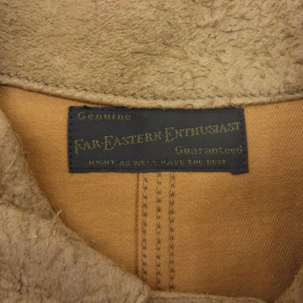 FAR EATERN ENTHUSIAST ファーイースタンエンスージアスト FE1602－JK01 THE RAILWAYMAN COVERALL カバーオール ベージュ系 M【中古】