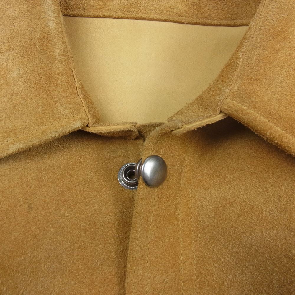 FAR EATERN ENTHUSIAST ファーイースタンエンスージアスト FE1502－JK01 C.M.M SUEDE SHIRTS スウェード ジャケット ベージュ系 M【中古】