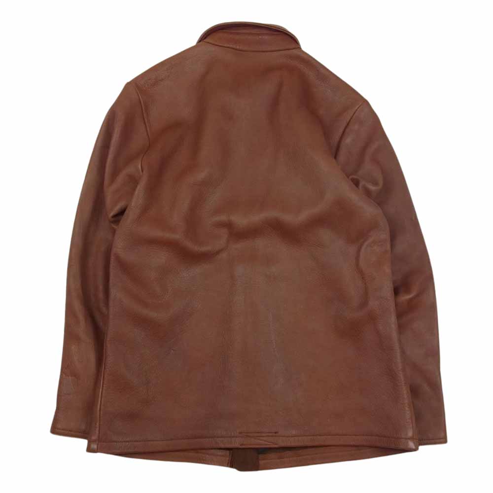 FAR EATERN ENTHUSIAST ファーイースタンエンスージアスト C.M.M SUEDE SHIRTS ディアスキン レザー ジャケット 鹿革 ブラウン系 M【中古】