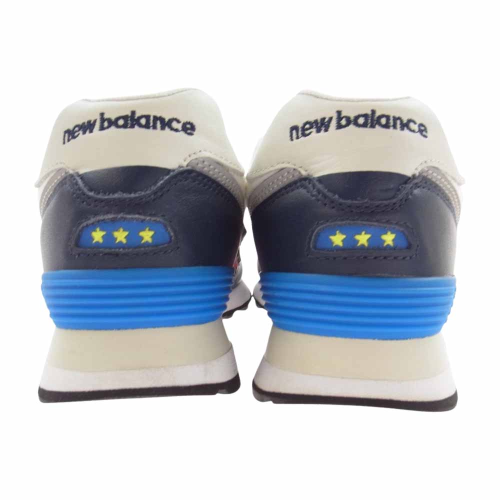 NEW BALANCE ニューバランス ML574WM × MITA SNEAKERS × WHIZ LIMITED ロー スニーカー ネイビー系 26cm【美品】【中古】