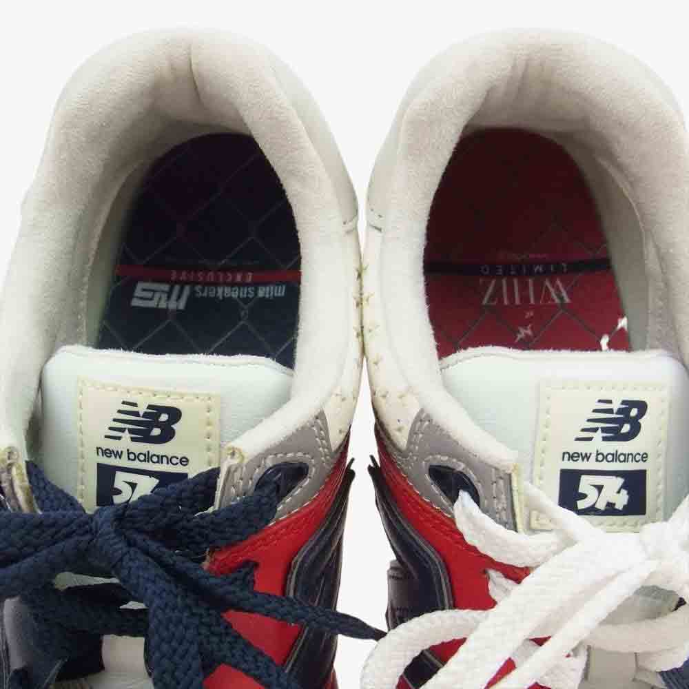 NEW BALANCE ニューバランス ML574WM × MITA SNEAKERS × WHIZ LIMITED ロー スニーカー ネイビー系 26cm【美品】【中古】