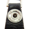CHROME HEARTS クロムハーツ（原本無） BELT LOOP ベルトループ フローラル ボタン レザー ベルトループ ブラック系 シルバー系【中古】
