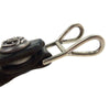 CHROME HEARTS クロムハーツ（原本無） BELT LOOP ベルトループ フローラル ボタン レザー ベルトループ ブラック系 シルバー系【中古】