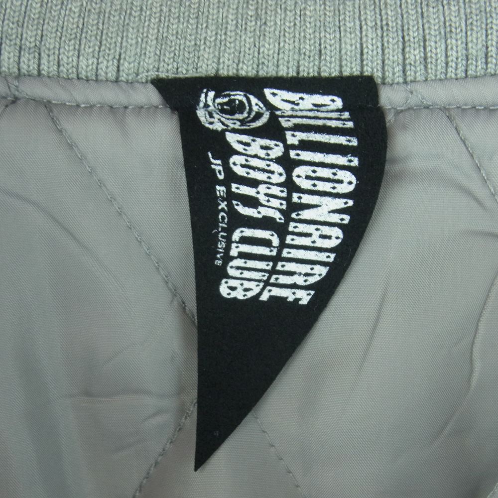 WIND AND SEA ウィンダンシー 20AW BBCJP205SX003 BBC BILLIONAIRE BOYS CLUB ビリオネアボーイズクラブ VARSITY JACKET スタジャン グレー系 ホワイト系 S【中古】