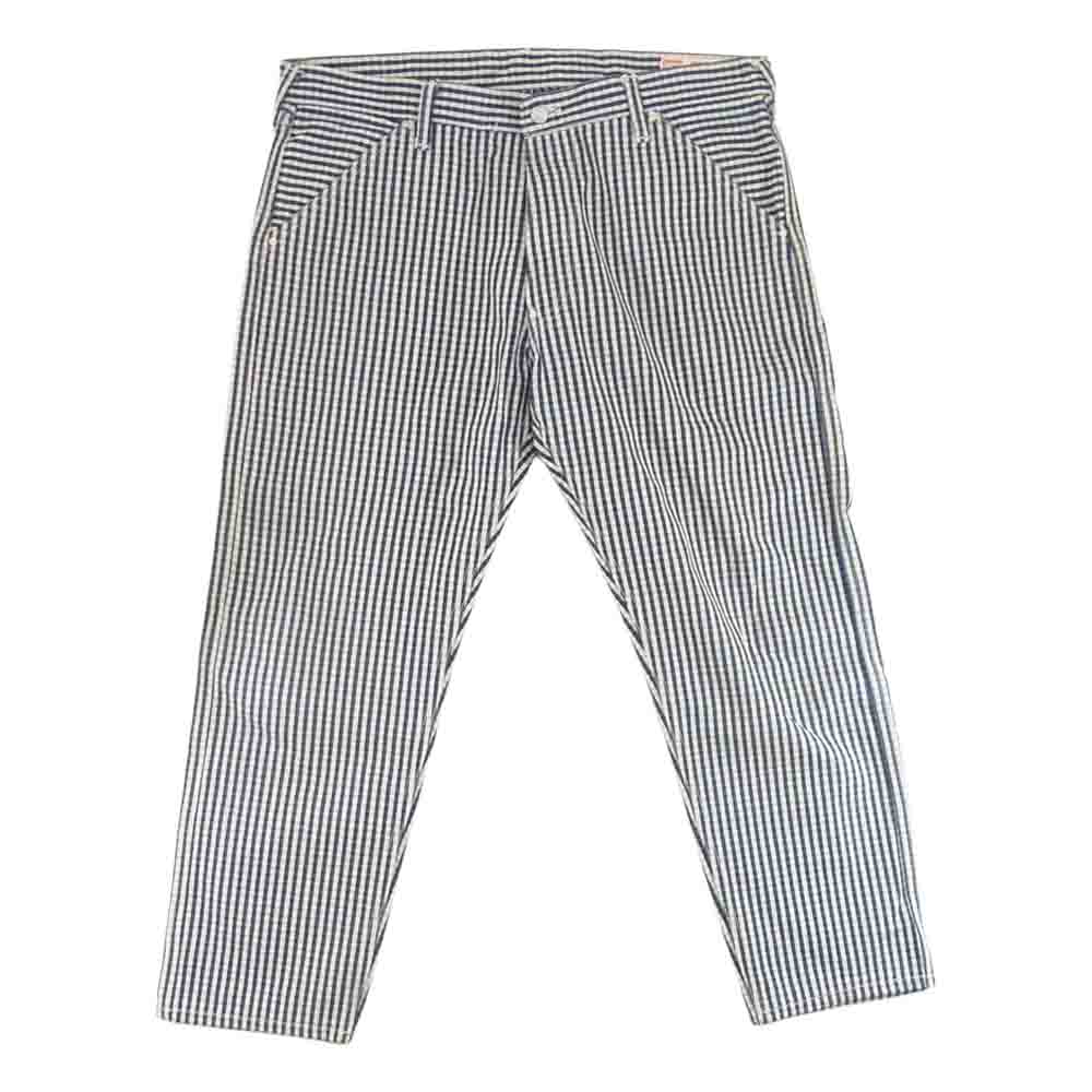 EVISU エヴィス LOT 5500 チェック カモメ デニム パンツ ブルー系 38【中古】