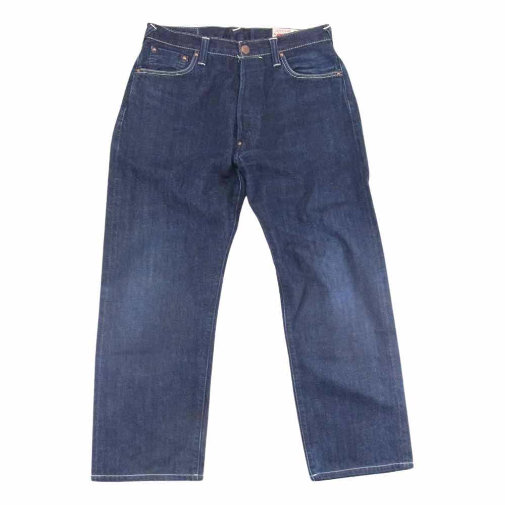 EVISU エヴィス シオタニブラザーズ シンチバック カモメ デニム パンツ インディゴブルー系 34【中古】
