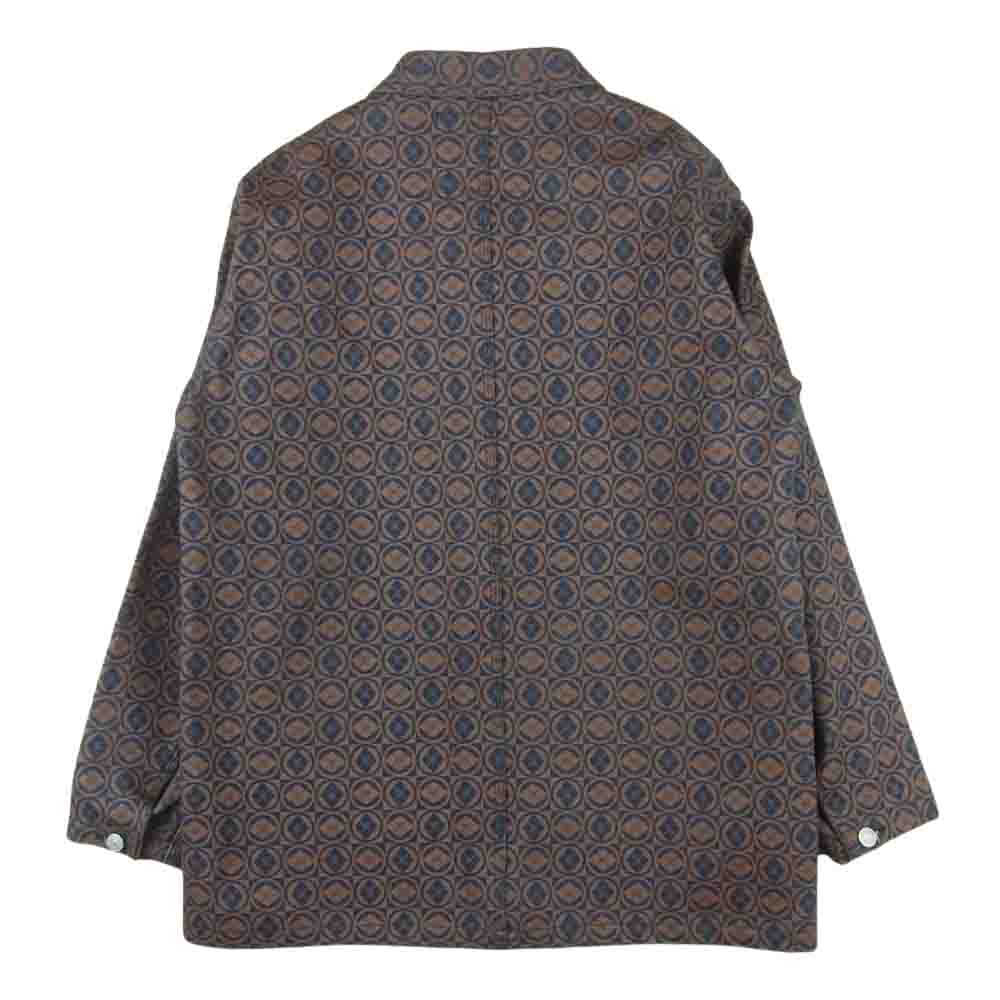 EVISU エヴィス 家紋 デニム ジャケット ブラウン系 インディゴブルー系 38【中古】