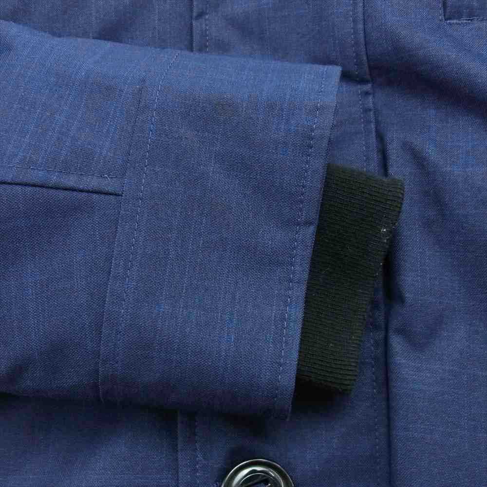 CANADA GOOSE カナダグース 3481JMB R 国内正規品 グリフィンインターナショナル EDIFICE別注 CRESTON PARKA クレストン ブラックラベル ロゴワッペン ファー ダウン ジャケット コート ネイビー系 M【中古】