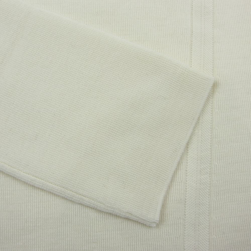Aquascutum アクアスキュータム ミラノリブ タートルネック ニット ホワイト系 11【極上美品】【中古】