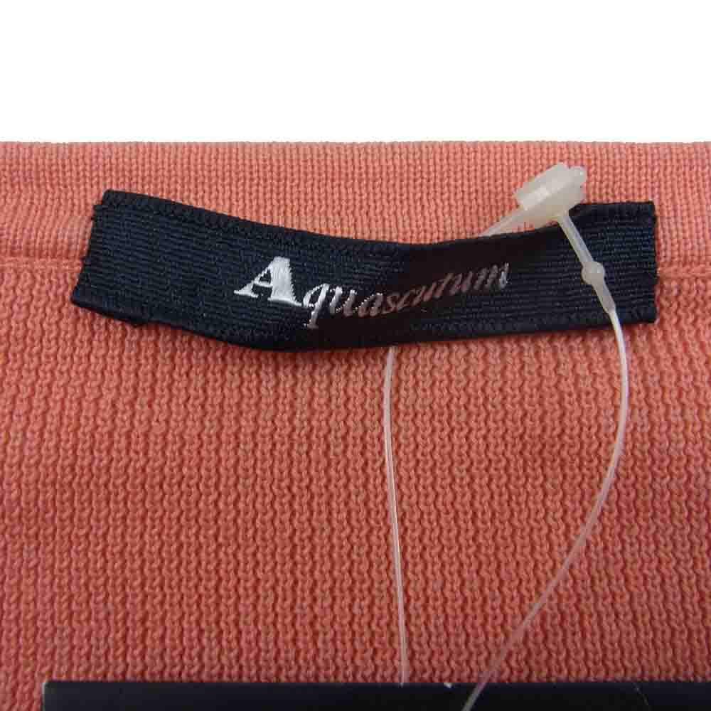Aquascutum アクアスキュータム ベルト付き コットン カーディガン ピンク系 11【新古品】【未使用】【中古】