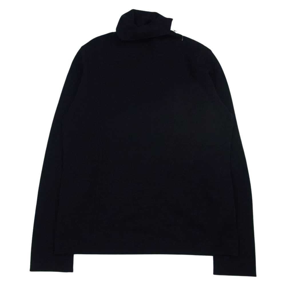 Aquascutum アクアスキュータム ミラノリブ タートルネック ニット ブラック系 11【極上美品】【中古】