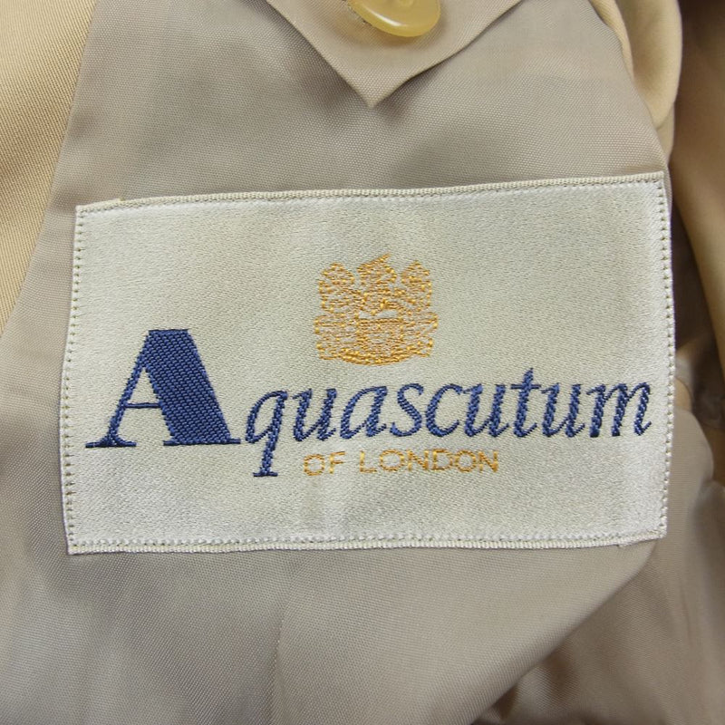 Aquascutum アクアスキュータム 3B テーラードジャケット ベージュ系 96/86/170【中古】