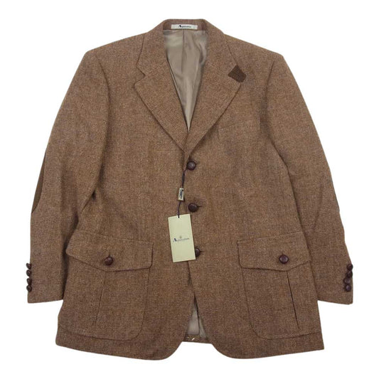 Aquascutum アクアスキュータム ウール ツイード ハンティングジャケット ブラウン系 94/84/165【極上美品】【中古】