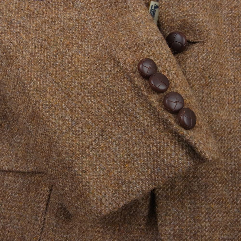 Aquascutum アクアスキュータム ウール ツイード ハンティングジャケット ブラウン系 94/84/165【極上美品】【中古】