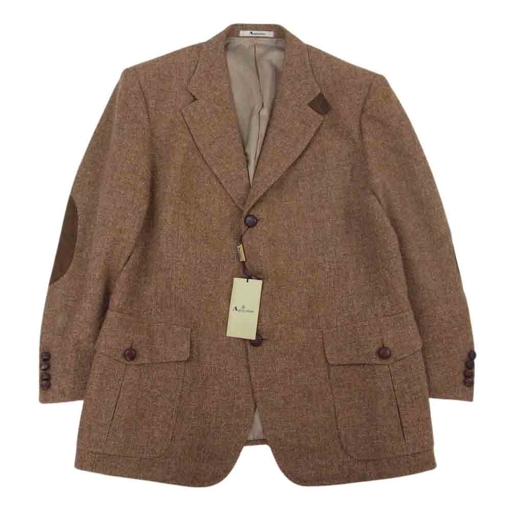 Aquascutum アクアスキュータム ウール ツイード ハンティングジャケット ブラウン系 100/94/170【極上美品】【中古】