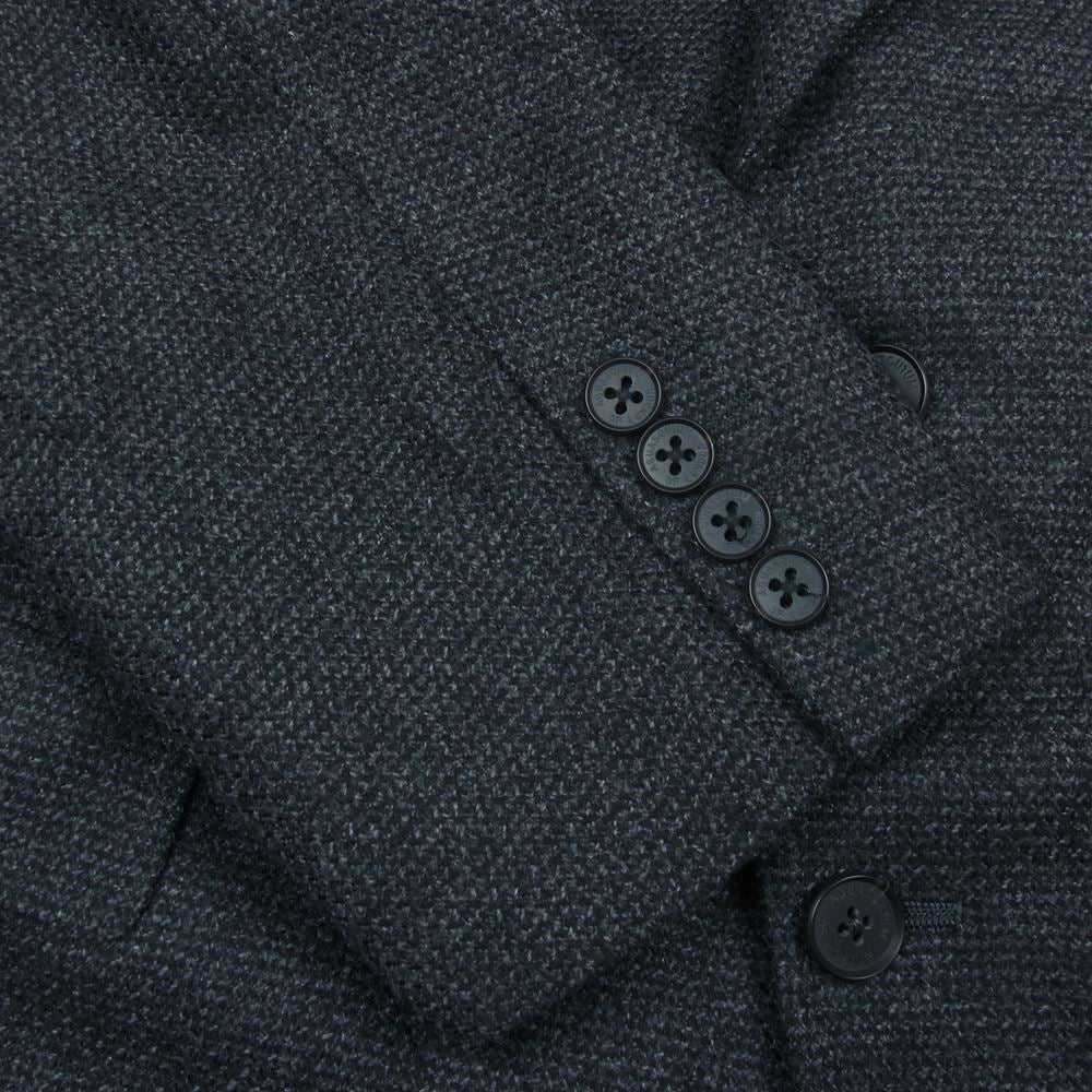 Aquascutum アクアスキュータム カシミヤ混ウール 2B テーラードジャケット グレー系 96/86/170【極上美品】【中古】