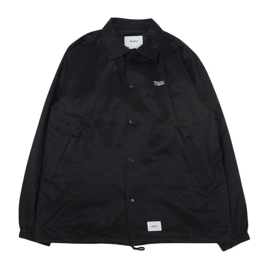 WTAPS ダブルタップス 19SS 191TQDT-JKM01 GREASERS JACKET グリーサーズ コーチ ジャケット サテン ブラック系 3【中古】