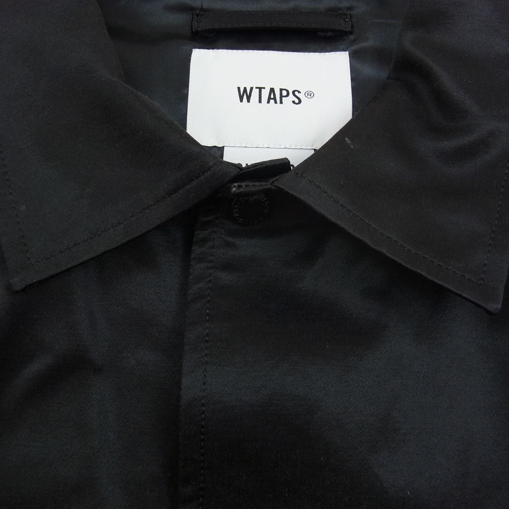 WTAPS ダブルタップス 19SS 191TQDT-JKM01 GREASERS JACKET グリーサーズ コーチ ジャケット サテン ブラック系 3【中古】
