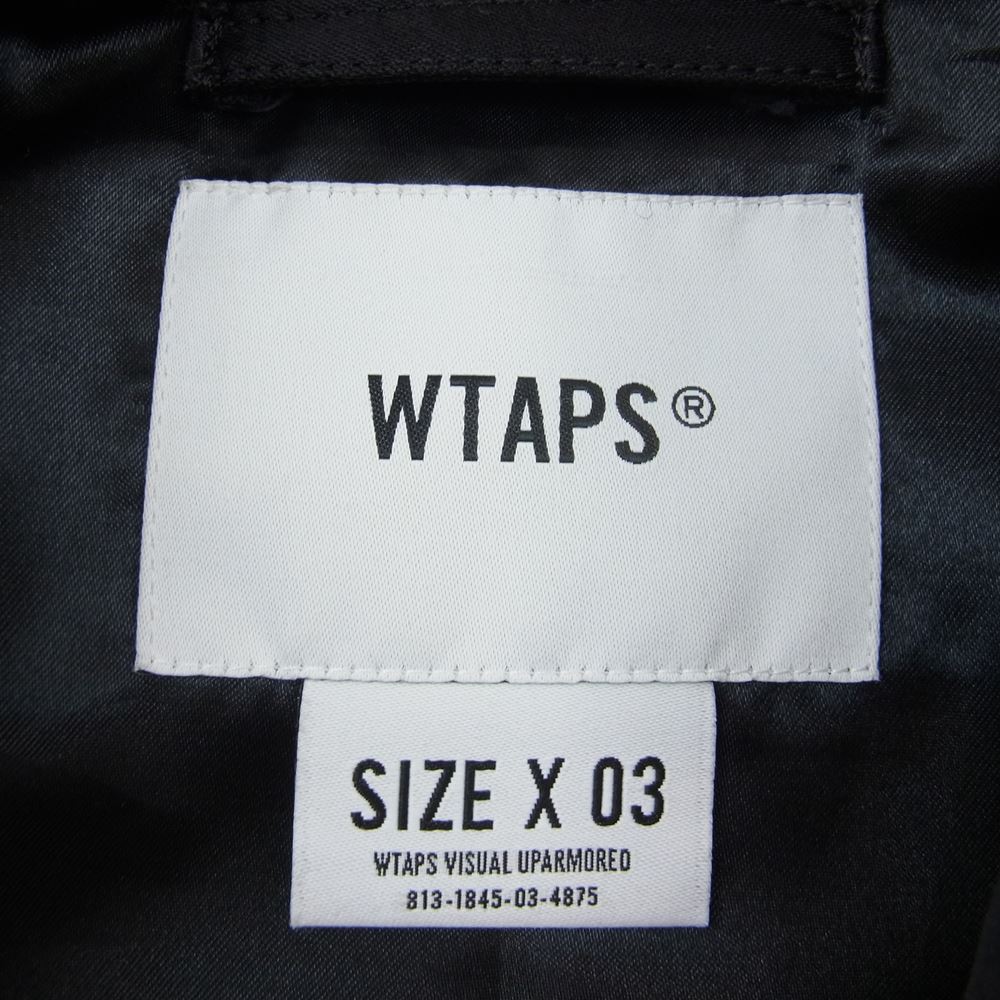 WTAPS ダブルタップス 19SS 191TQDT-JKM01 GREASERS JACKET グリーサーズ コーチ ジャケット サテン ブラック系 3【中古】