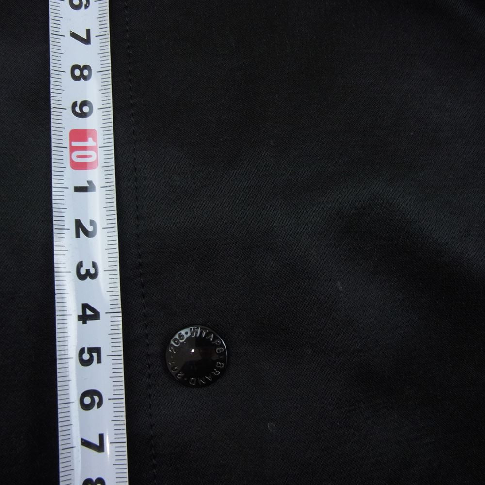 WTAPS ダブルタップス 19SS 191TQDT-JKM01 GREASERS JACKET グリーサーズ コーチ ジャケット サテン ブラック系 3【中古】